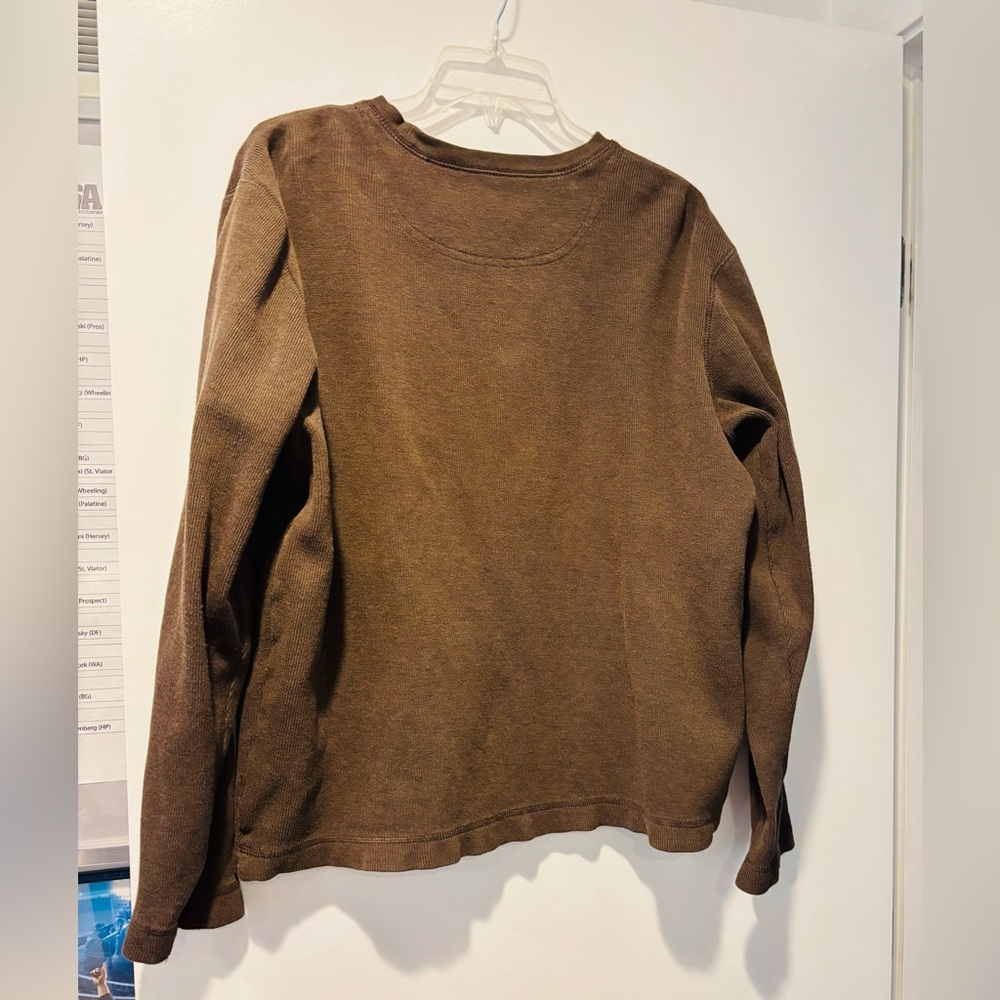 Banana Republic Men's Chocolate Crewneck Sweater - Picture 3 of 3